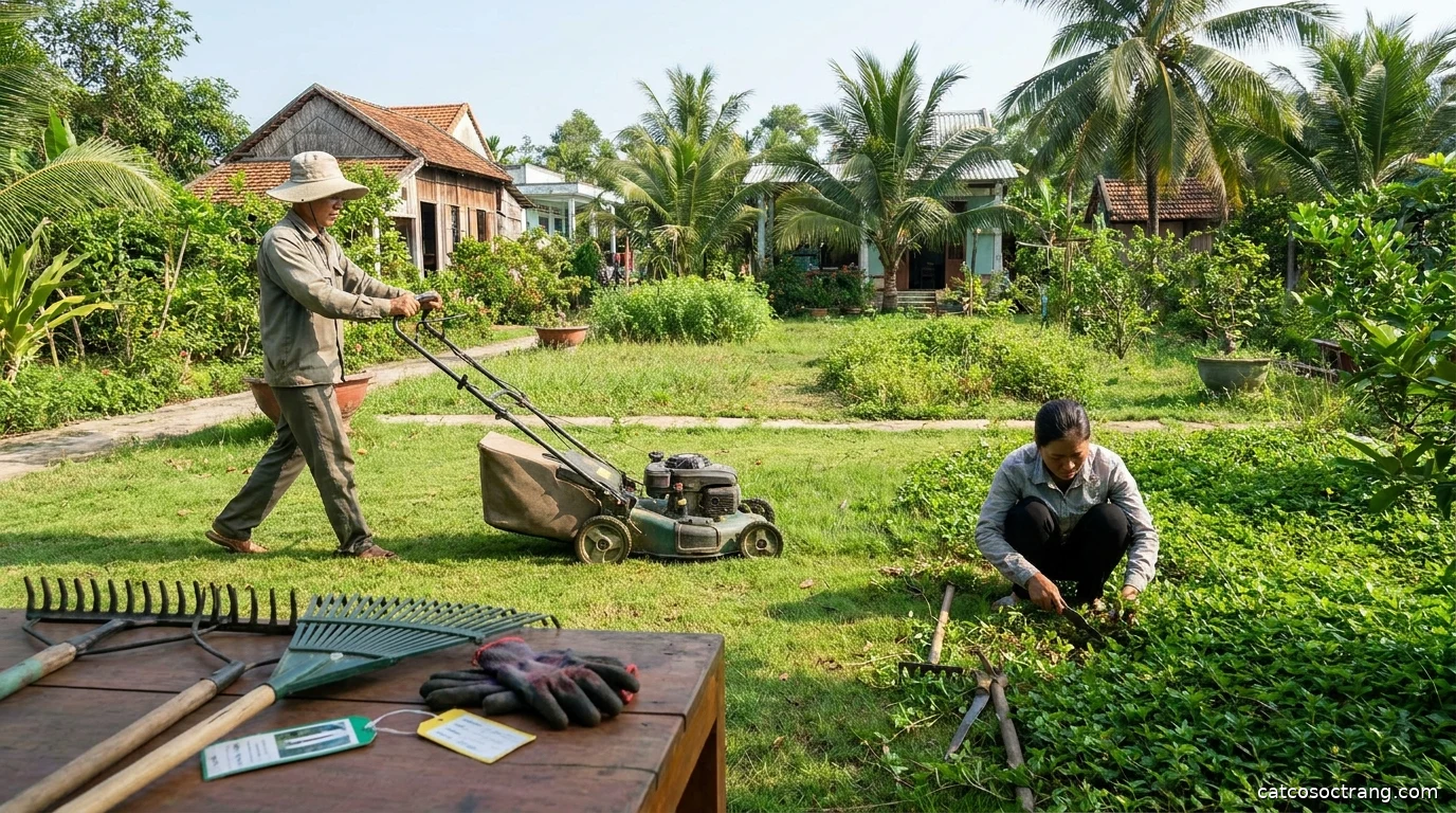 Hình ảnh minh họa: Lưu Ý Khi Thuê Dịch Vụ Dọn Cỏ Đất Nền