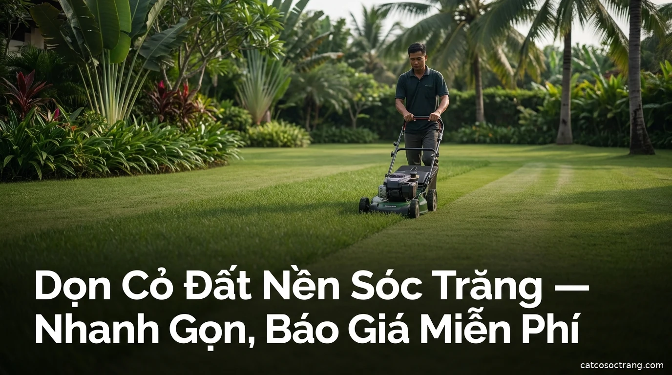Dọn Cỏ Đất Nền Sóc Trăng — Nhanh Gọn, Báo Giá Miễn Phí