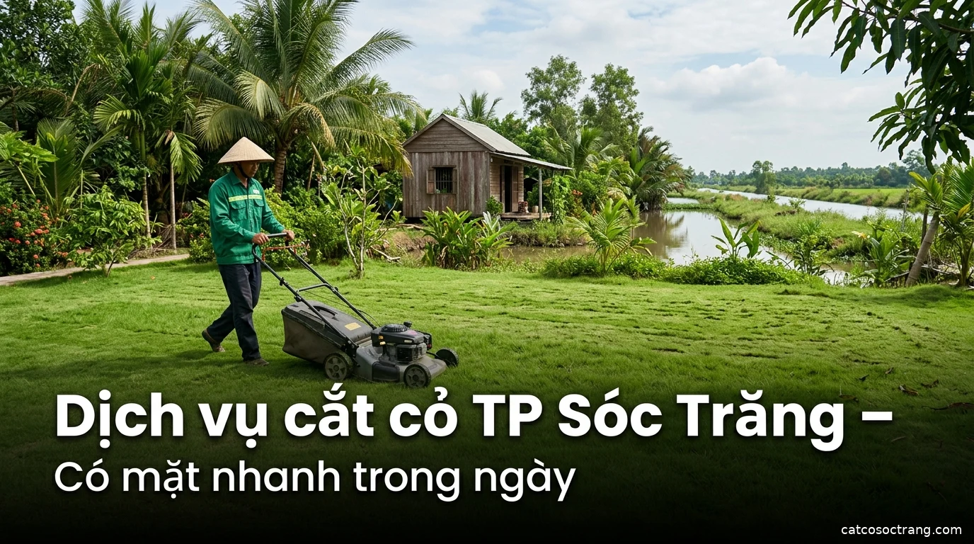 Dịch vụ cắt cỏ TP Sóc Trăng – Có mặt nhanh trong ngày