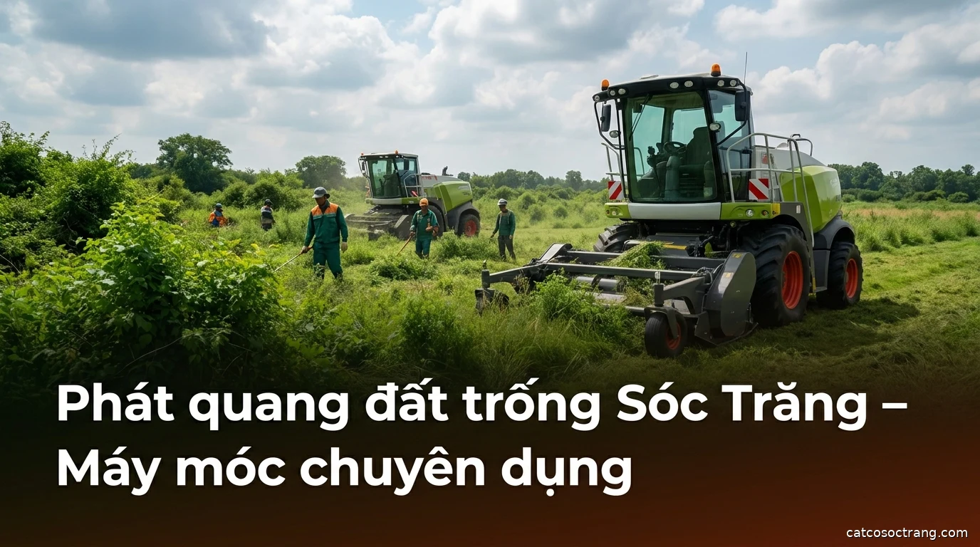 Phát quang đất trống Sóc Trăng – Máy móc chuyên dụng